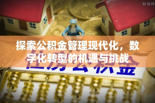 全国探索公积金管理现代化，数字化转型的机遇与挑战