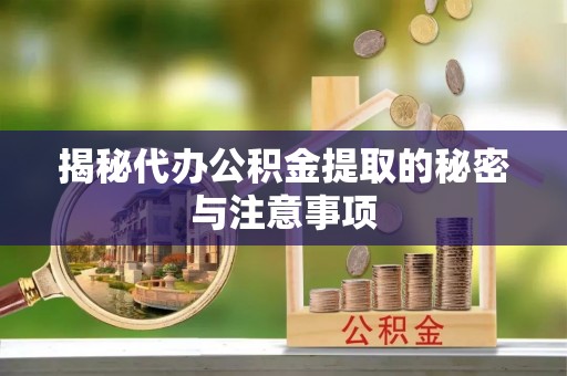 全国揭秘代办公积金提取的秘密与注意事项